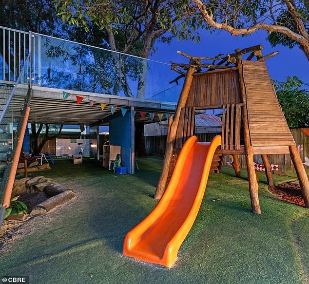 They would also be required to clean the child care center's playground (pictured) and water its gardens twice a week, while tidying up their 