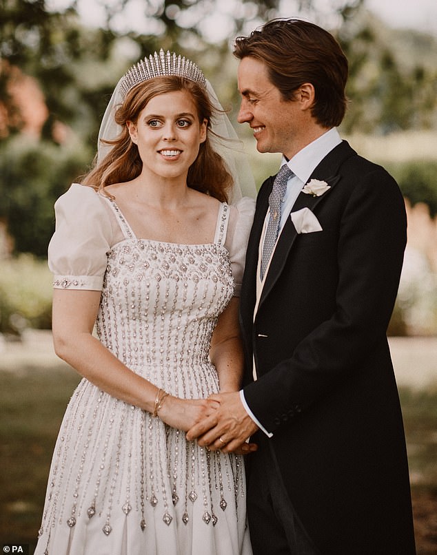 Princess Beatrice and her husband, Edoardo Mapelli Mozzi, on their wedding day in 2020