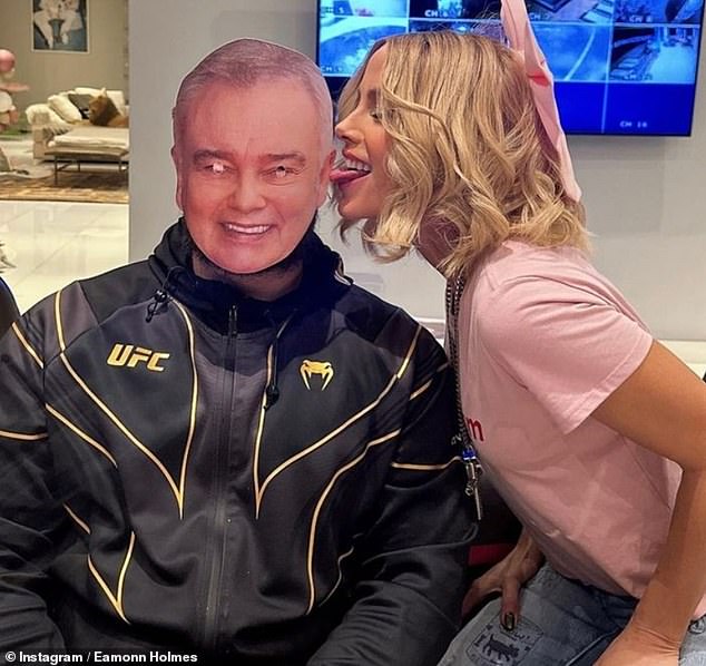 This isn't the first time Kate has shown her appreciation for Eamonn, with the star also appearing in a hilarious snap, where she pretended to lick a mask off his face.