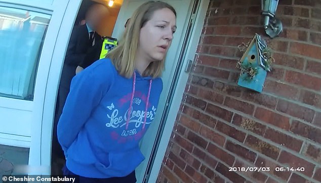 Cheshire Police bodycam footage of Lucy Letby's arrest in 2018