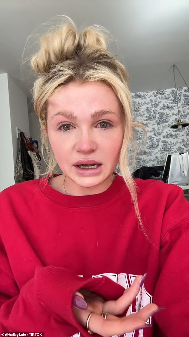 Police have arrested a failed gubernatorial candidate who they say assaulted TikTok influencer Halley Kate Mcgookin (pictured) near West 16th Street and Seventh on March 25.