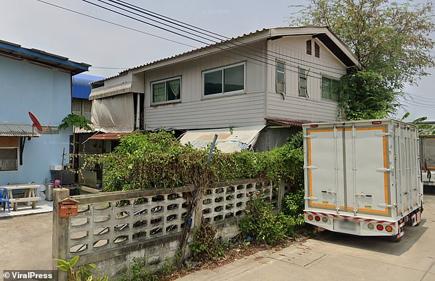 The house in Thailand where the snake attack occurred on September 17