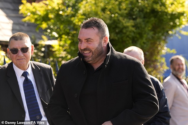 Everton legend David Unsworth (pictured) attended a special memorial service for Campbell on Wednesday.