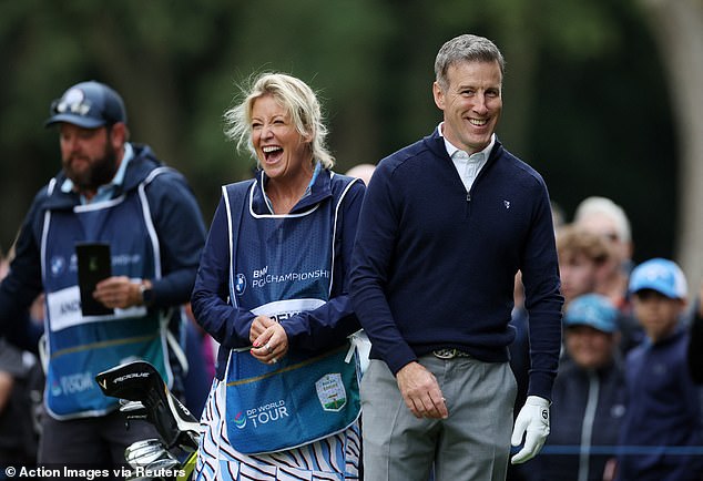 Anton DuBeke was joined by his wife Hannah at the event, which takes place annually.