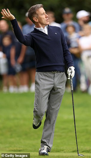 Strictly Come Dancing judge Anton showed off his footwork at the event, which brought the curtain down on the annual BMW PGA Championship.