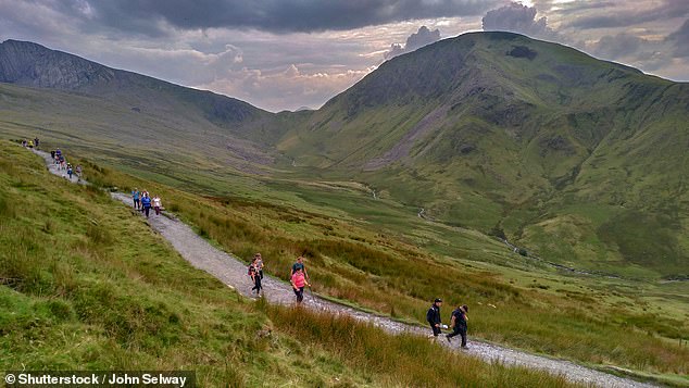 Llanberis, situated at the base of Mount Snowdon, is a popular destination for hikers (file photo)