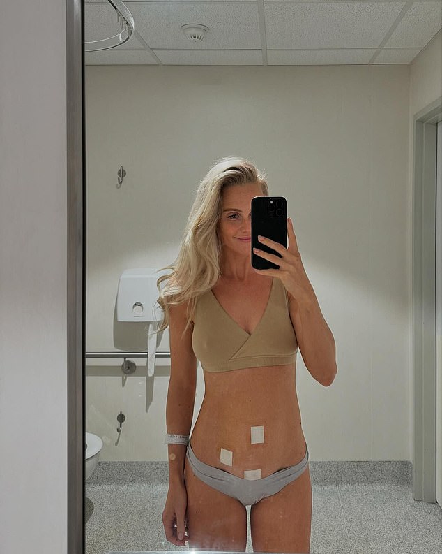 The 32-year-old Sydney-based musician revealed on Instagram on Wednesday that she had to have her appendix removed.