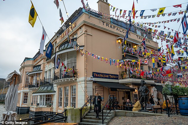 The Trafalgar Tavern in Greenwich, London, was the winner of this year's Best Pub for Entertainment award.