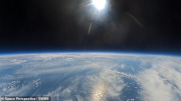 The Neptune spacecraft captured this image to show the view from its maximum altitude of 100,000 feet.