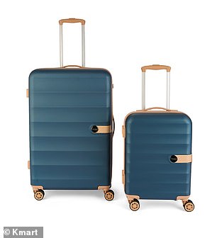 Travelers will be pleased to find a two-piece luggage set on sale for $99.