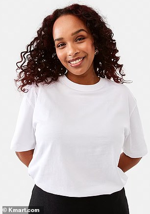 She also bought a white T-shirt.