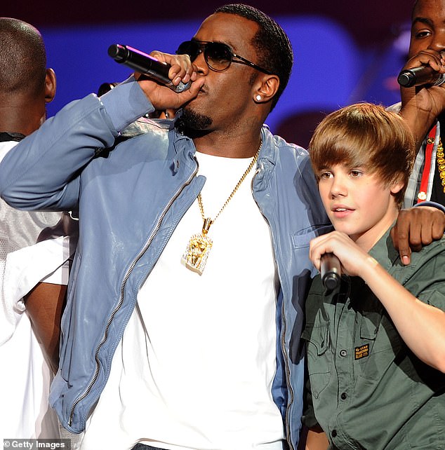 Bieber, 30, was just a kid when he forged a friendship with Combs (pictured in 2010)