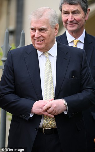 Prince Andrew photographed in March