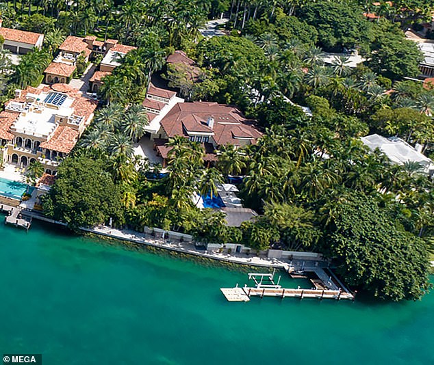 These aerial images taken on Oct. 19, 2023, show the sprawling waterfront properties owned by the embattled rap mogul, whose real name is Sean Combs, being raided by federal agents.