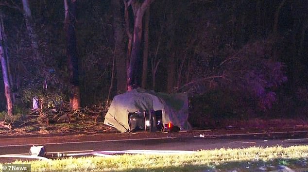 The accident happened at Burnt Bridge Creek Deviation at Balgowlah on Sydney's northern beaches at around 10.45pm on Wednesday.