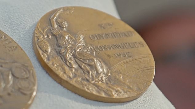 One guest brought a collection of medals from her father, Charles Holland, who had been an athlete and competed in the 1930s.