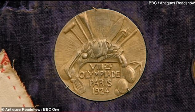 The haul of impressive prizes included a gold medal from the 1924 Paris Olympics that belonged to his grandmother Lucy Morton.