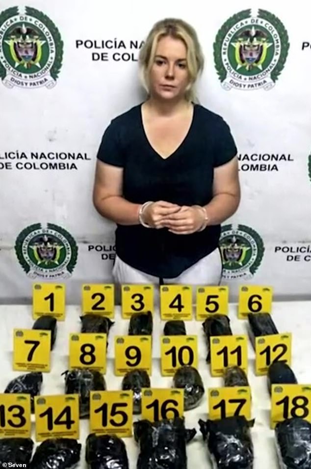 The 22-year-old was arrested at Bogotá's El Dorado International Airport in 2017 with 5.8kg of cocaine stuffed inside 18 pairs of boxed headphones.