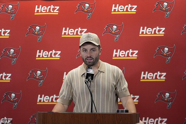 Since then, Baker Mayfield took over as quarterback for the Buccaneers and noticed the differences