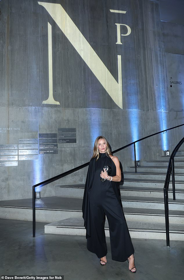 Rosie was one of many celebrities who attended the party held at the Tate Modern museum in London.