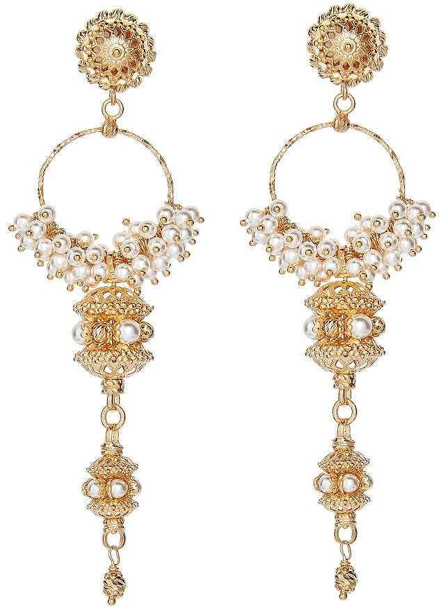 Elena earrings, £285, sorujewellery.com