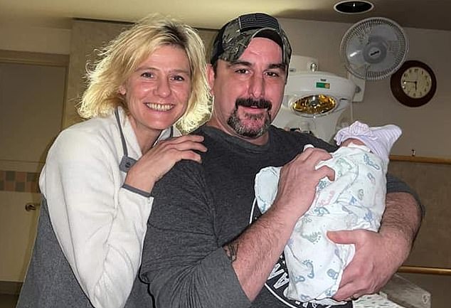 Grandfather Andrew Luncsford, pictured with another child, had begged his daughter to leave Grayson with him and Tonya.