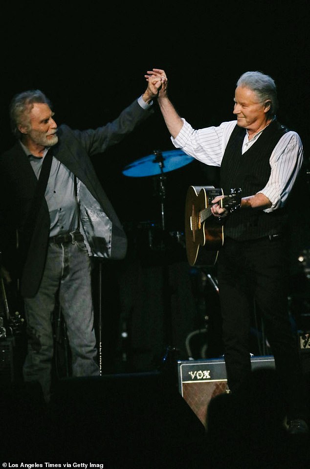 Souther took the stage with Don Henley earlier this year during a January concert at the Kia Forum in Inglewood, California.