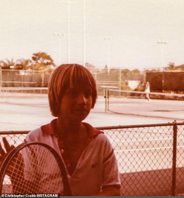 Alongside his acting career, Crabb played tennis, taking up tennis at the age of four before turning professional at 16.