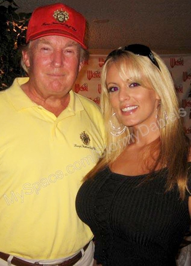 Trump is no stranger to porn stars and was photographed posing with porn performer Stormy Daniels at a charity golf tournament in Lake Tahoe in 2006.