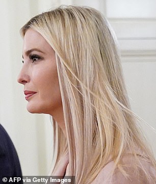 Ivanka Trump has been surrounded by rumors of cosmetic surgery for years. In the 2020 photo, she appears with a less pronounced chin.