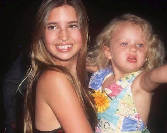 Cosmetic surgeons have told DailyMail.com that the changes Ivanka has undergone since she was a teenager (pictured here with her younger sister Tiffany) are too marked to be attributed to good lighting and masterful photo editing.