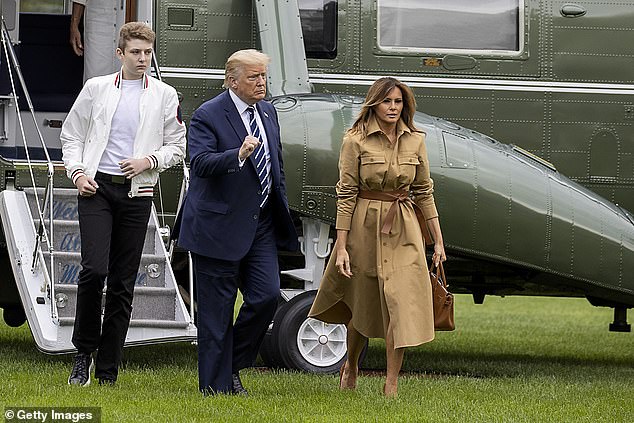 Melania, who is fiercely protective of her son, has a desire to keep him close and this is understood to have influenced Barron's decision-making process.