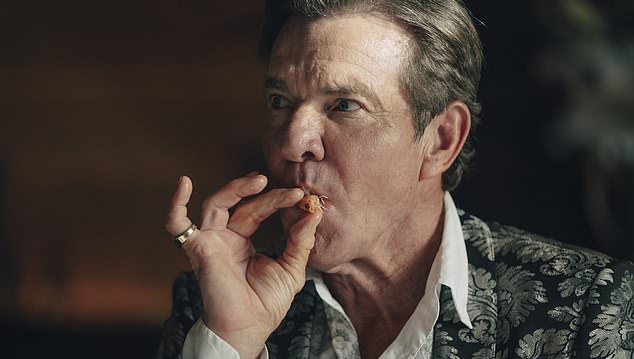 Dennis Quaid stars as Harvey in The Substance, which is now in theaters.