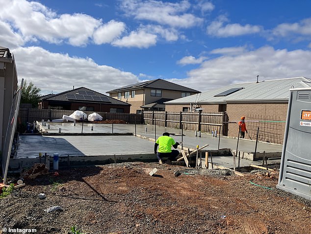 Earlier this month, Victoria-based construction company Grandeur Homes Pty Ltd fell into administration, leaving more than 100 families with unfinished homes (pictured)