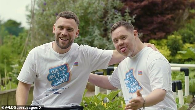 Craig Thomason (left) has been an advocate for his brother Oliver (right) by helping to create the Learning Disability Super League so he could play the sport he loves.