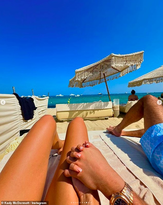 Kady hinted at a new romance last month when she shared a photo on a sun lounger in the south of France holding hands with a mystery man.