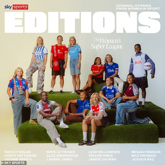 One player from each WSL team came together for the star-studded photo shoot ahead of the start of the season.