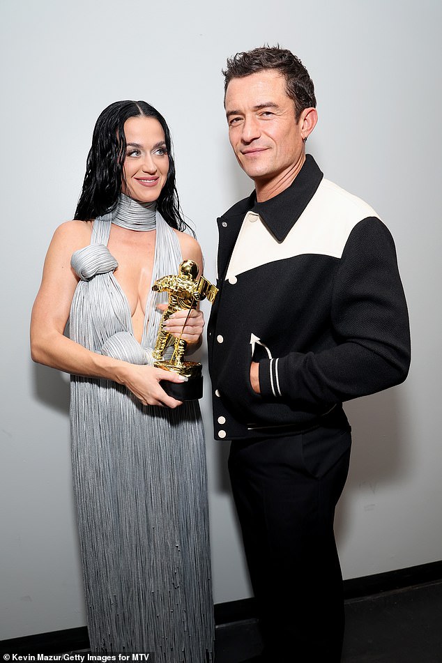 Katy has had the support of her husband Orlando Bloom throughout the launch.