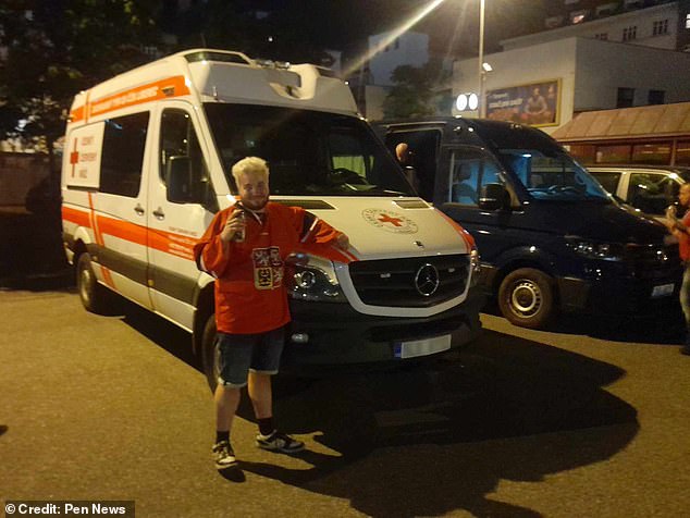 The gas station worker detailed the 'various openings' in an ambulance that they have 'sex' with, including the exhaust and door handles.