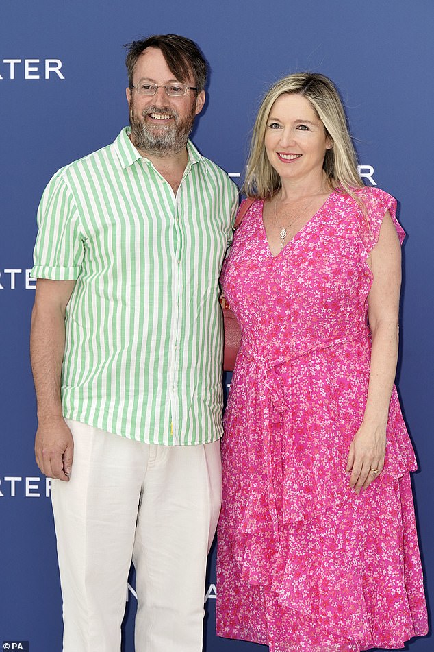 David Mitchell (left) blames his wife, Only Connect host Victoria Coren Mitchell (right), for afflicting him with a new superstition: putting new shows on a table or bed.