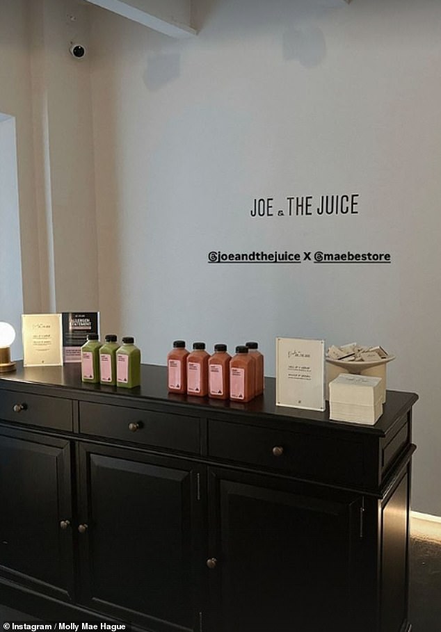 There was also a Joe and the Juice bar available so guests could enjoy a refreshing drink.