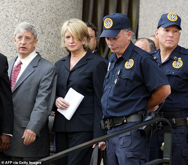 Martha Stewart always maintained her innocence and managed to salvage her reputation, but her friendship with Garten, 76, never recovered. Stewart is pictured outside the courthouse in July 2004.