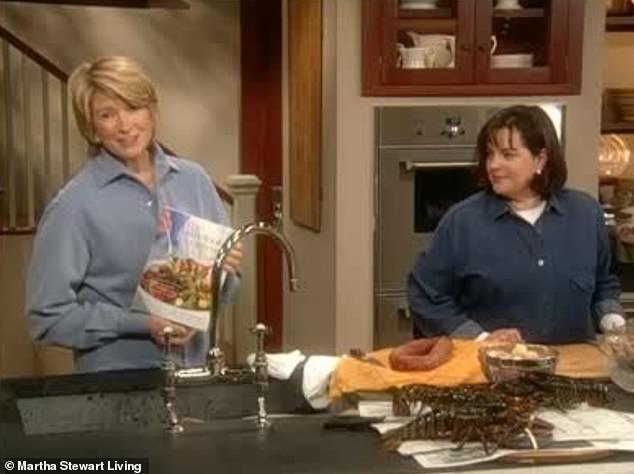 In the early days of their friendship, Stewart, left, helped Garten's career by featuring her on an episode of her show Martha Stewart Living in 1999, introducing her to an editor who worked with her on her first cookbook, The Barefoot Contessa.