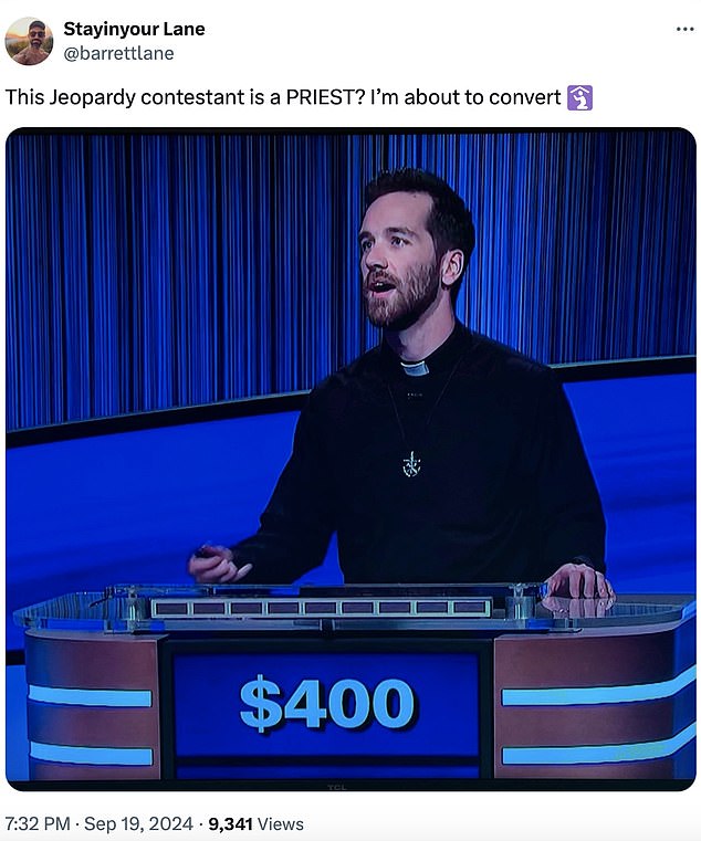 1726889561 690 Jeopardy fans go wild over sexy priest contestant Father Steve