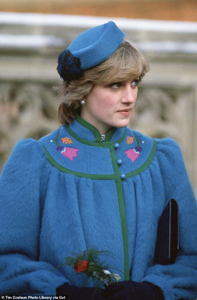 Princess Diana attended a church service in Windsor on Christmas Day 1981