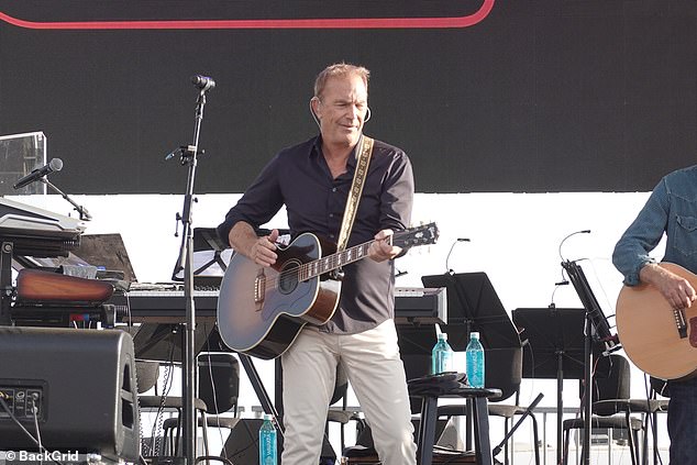 Kevin Costner, pictured acting, grew emotional as he recalled his visit to the polo field, now home to his One805Live!