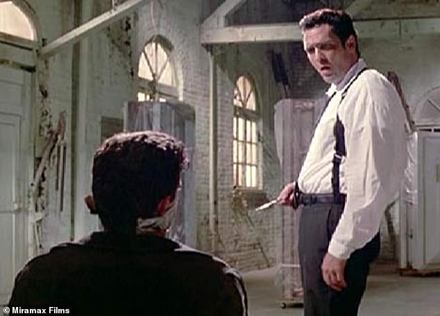 The ear-slicing scene evoked memories of Reservoir Dogs, when Mr. Blonde (Michael Madsen) attacked a police officer who was tied up.