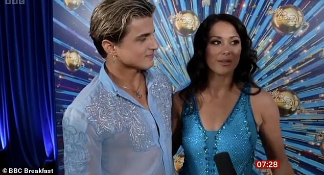 During Saturday's edition of BBC Breakfast, professional dancer Nikita, 26, appeared as a guest on the daytime show alongside his dance partner Sam Quek, 35.