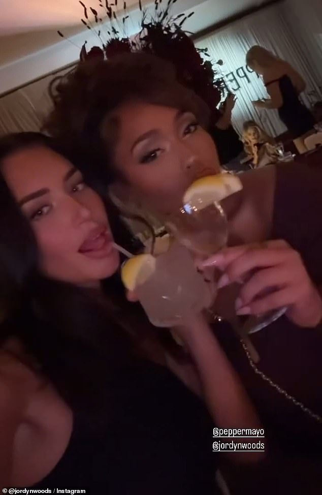 Stassie took to Instagram to share outtakes from the dinner, which Jordyn reposted.