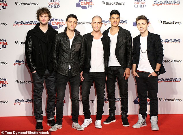 Max and Siva took to the stage without their other bandmates Jay McGuiness and Nathan Sykes (pictured LR Jay, Tom, Max, Siva, Nathan in 2012)